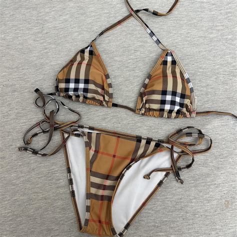 burberry bikini dupe|burberry plaid bikini.